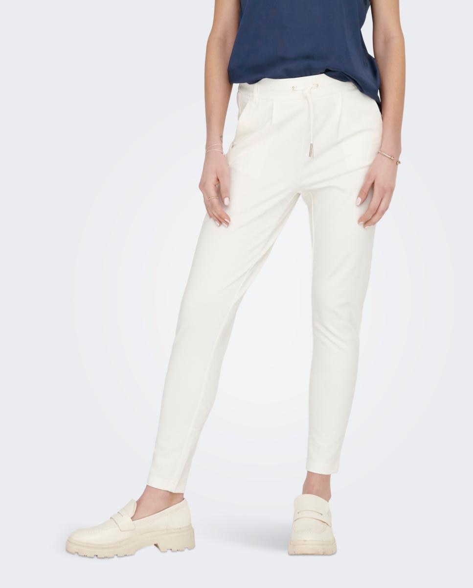 Calças com Cordão Branco-4