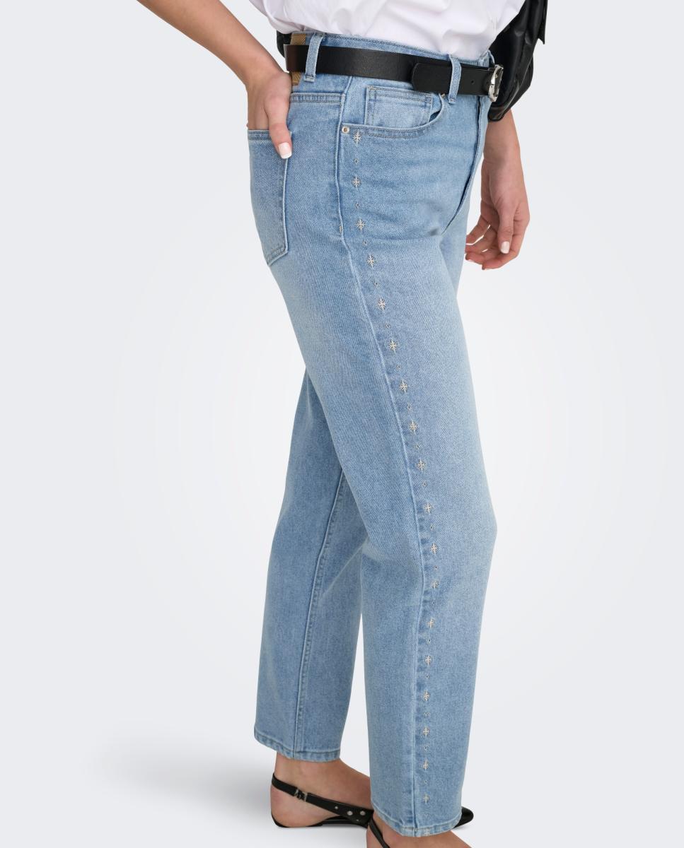 Jeans Straight Azul-4