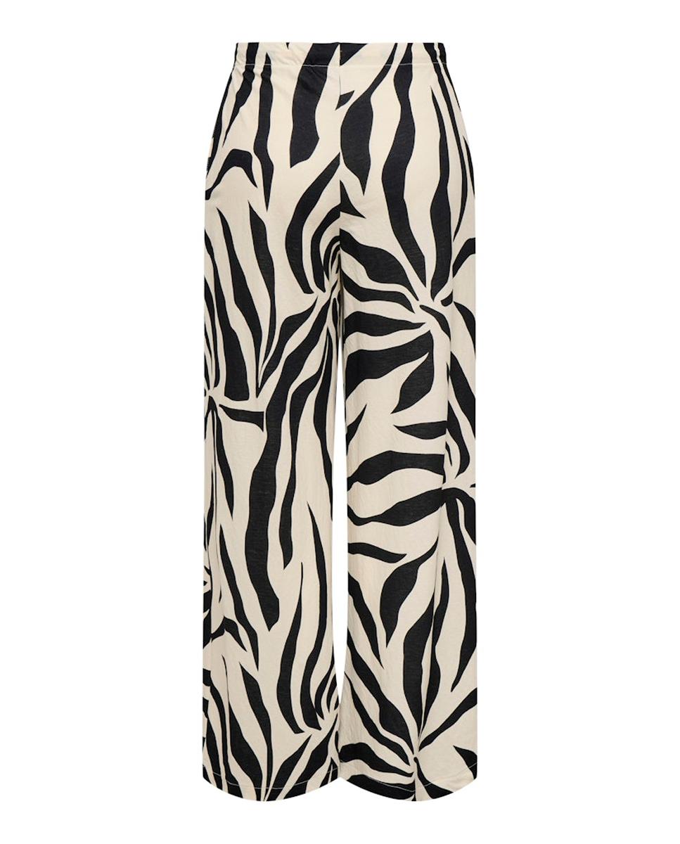 Calças fluidas Preto-7