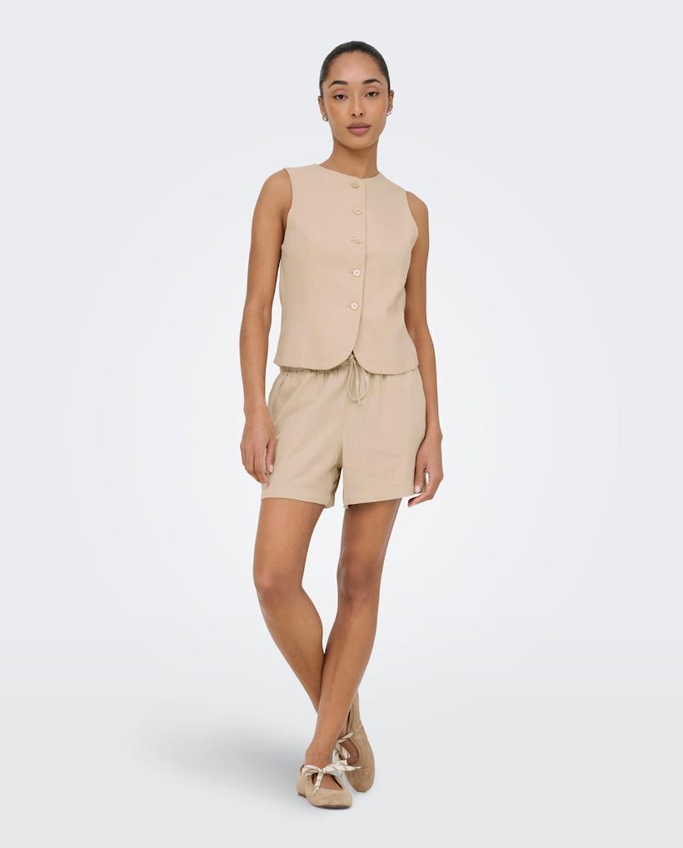 Only - Short de mujer con cierre de cordón y largo corto.