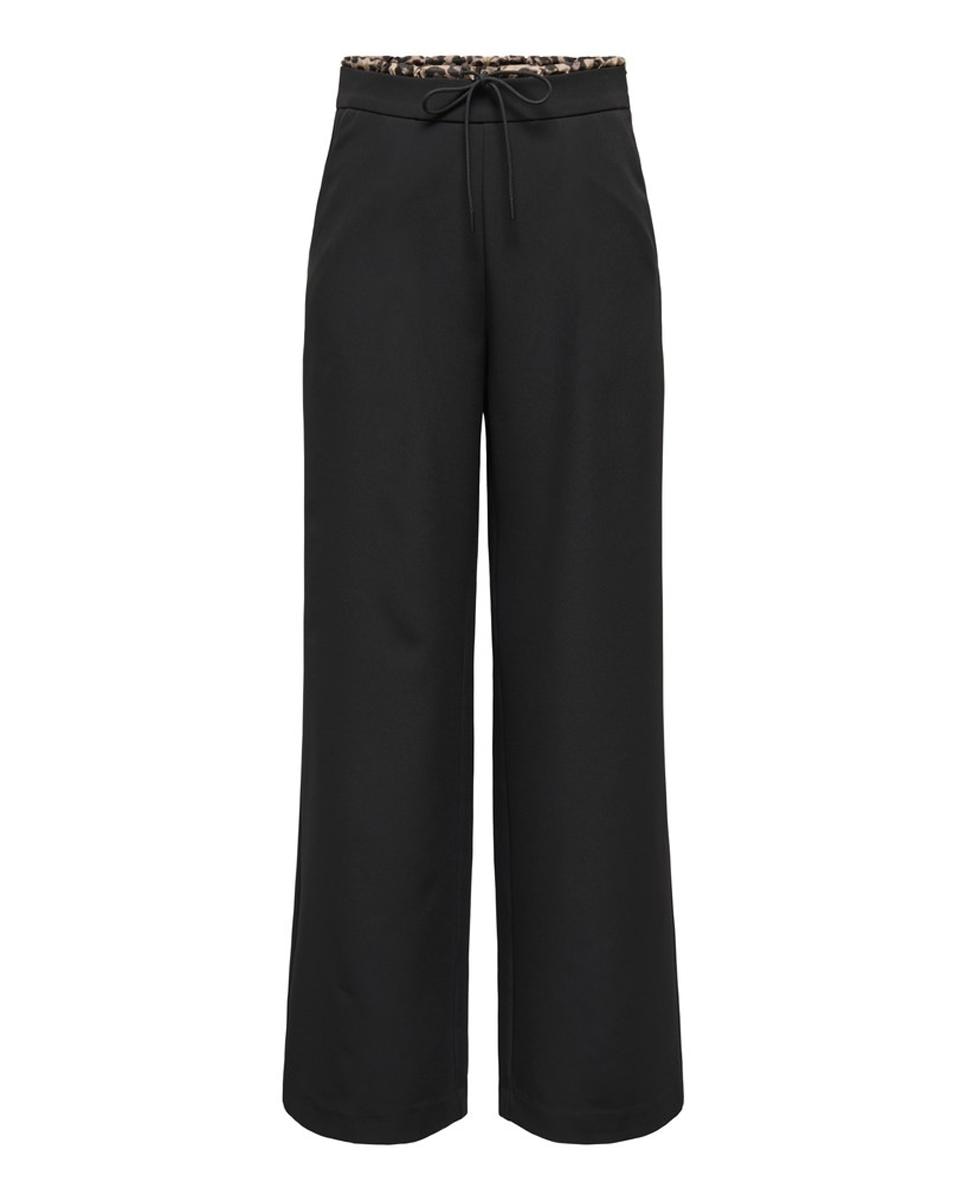 Imagen 0 de Pantalón largo de mujer con elástico en la cintura Negro