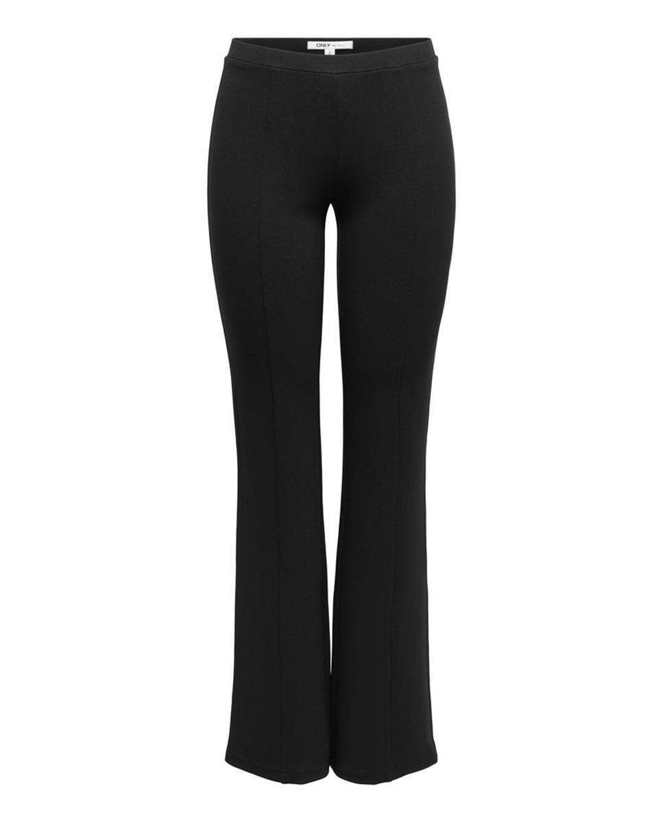 Pantalón de mujer campana de cintura media - Only - Negro Negro-4