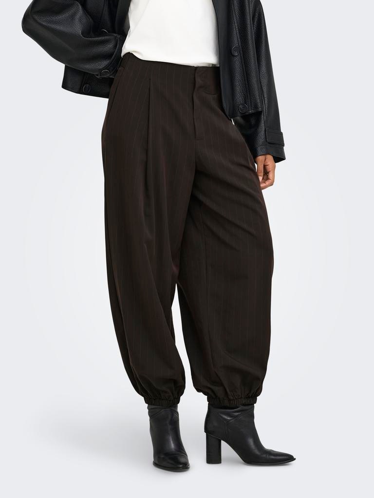 Pantalón balloom de mujer - Only - Marrón oscuro Marrón oscuro-3