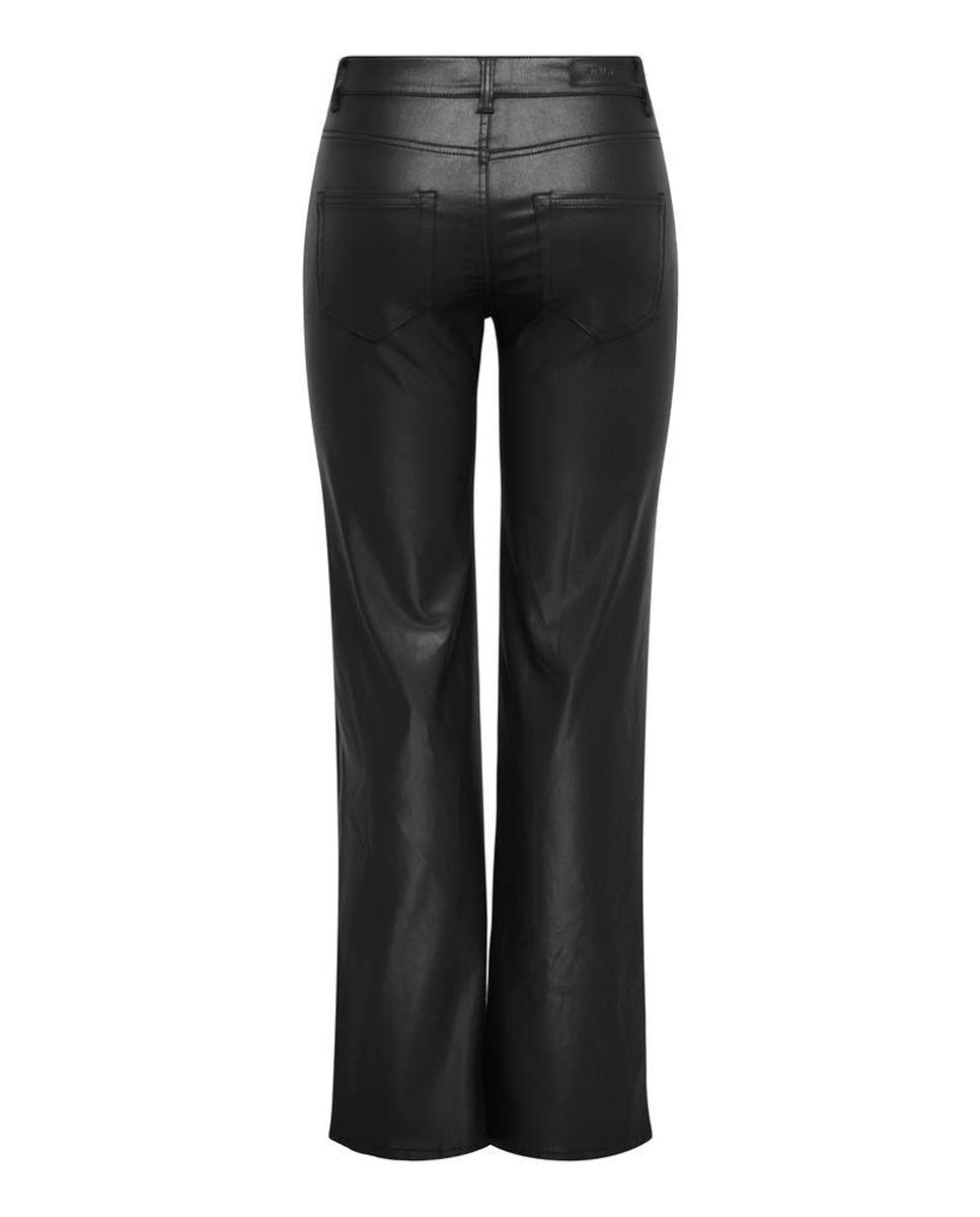 Vaquero denim recto de mujer de tiro medio - Only - Negro Negro-7