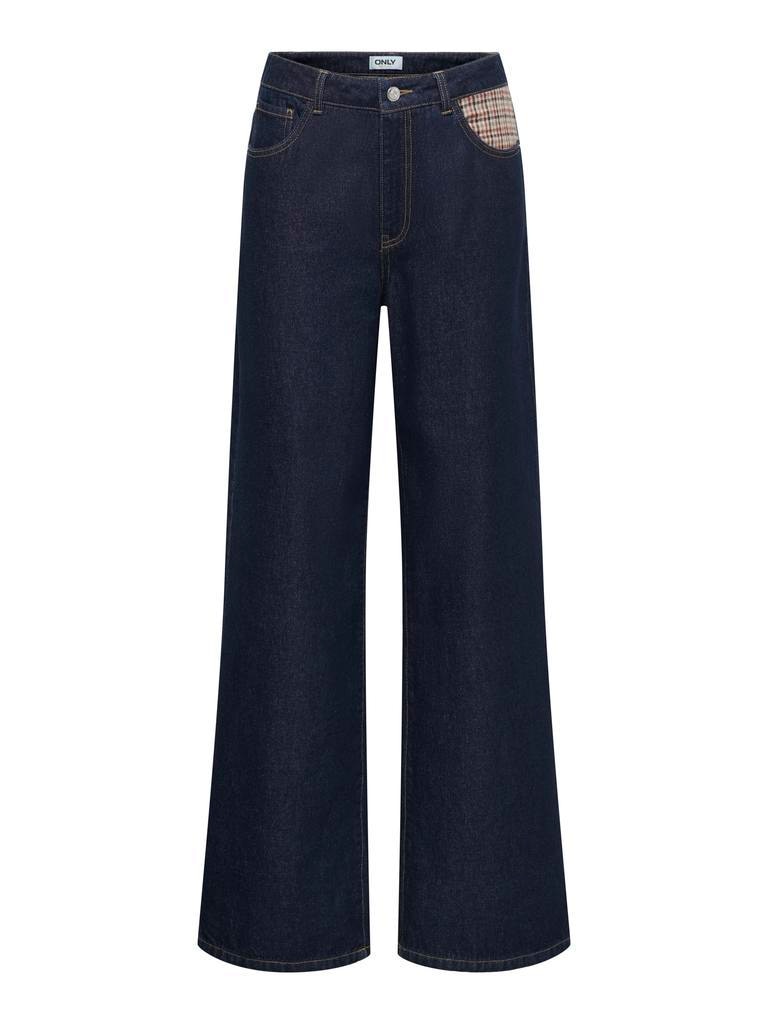 Vaquero denim wide leg de mujer de tiro alto - Only - Azul Azul-4