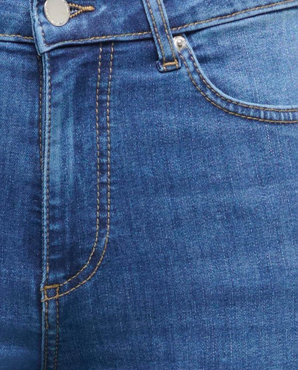 Vaquero denim pitillo de mujer de tiro alto - Only - Azul Azul-3