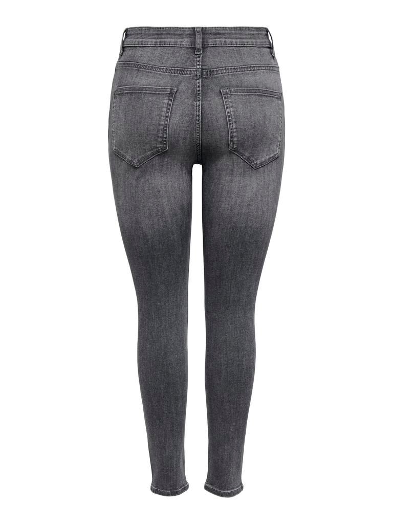 Vaquero denim pitillo de mujer de tiro alto - Only - Negro Negro-2