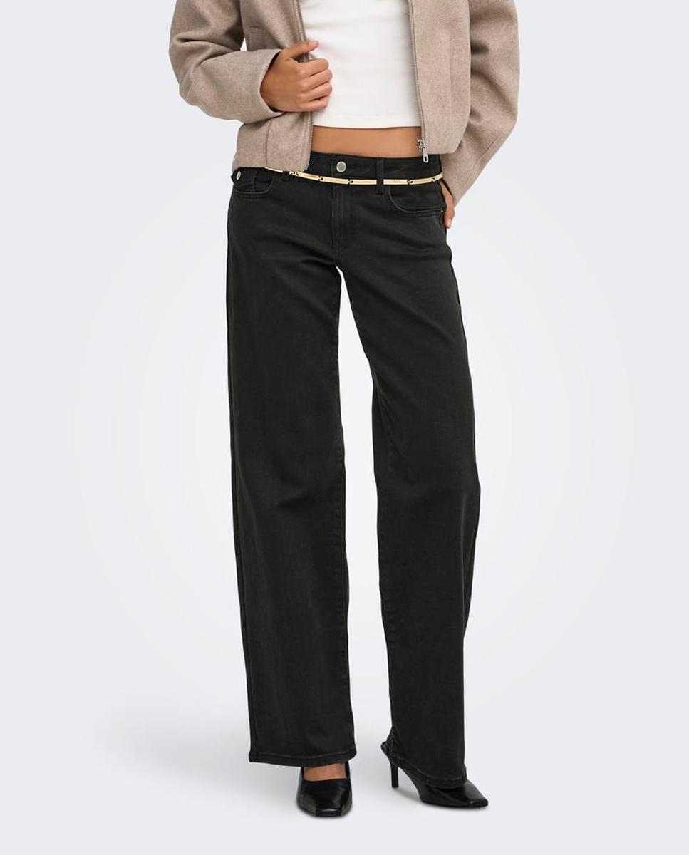 Imagen 3 de Vaquero denim wide leg de mujer - Only - Negro Negro