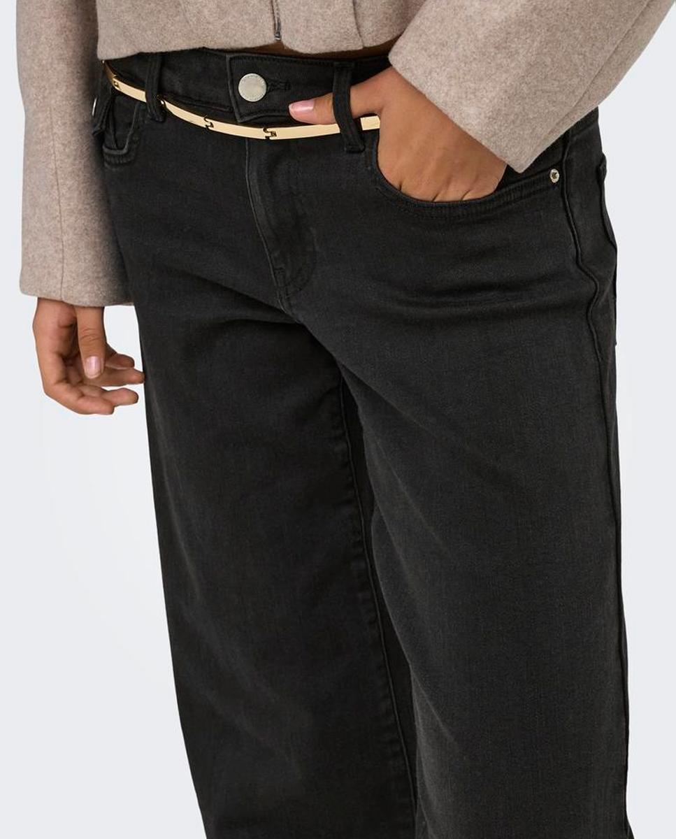 Imagen 4 de Vaquero denim wide leg de mujer - Only - Negro Negro