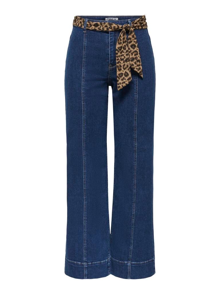 Vaquero denim wide leg de mujer de tiro alto - Only - Azul Azul-4