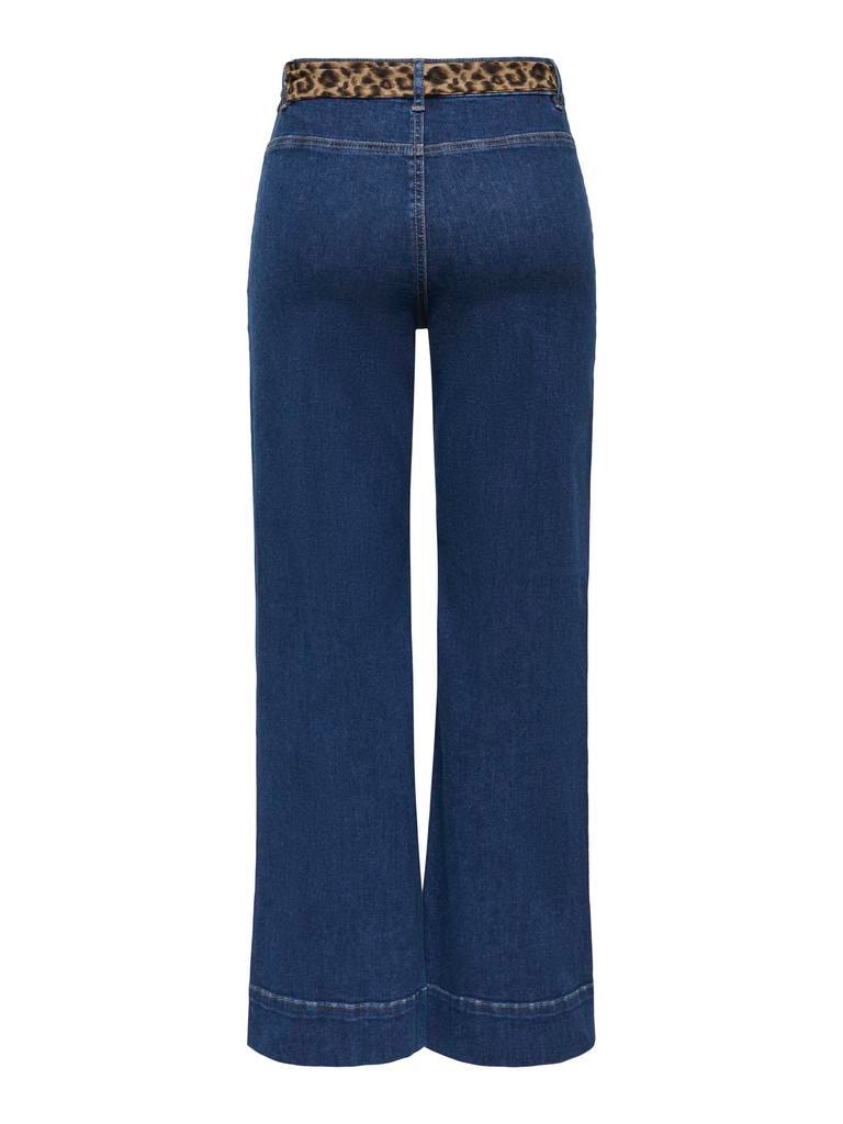 Vaquero denim wide leg de mujer de tiro alto - Only - Azul Azul-5