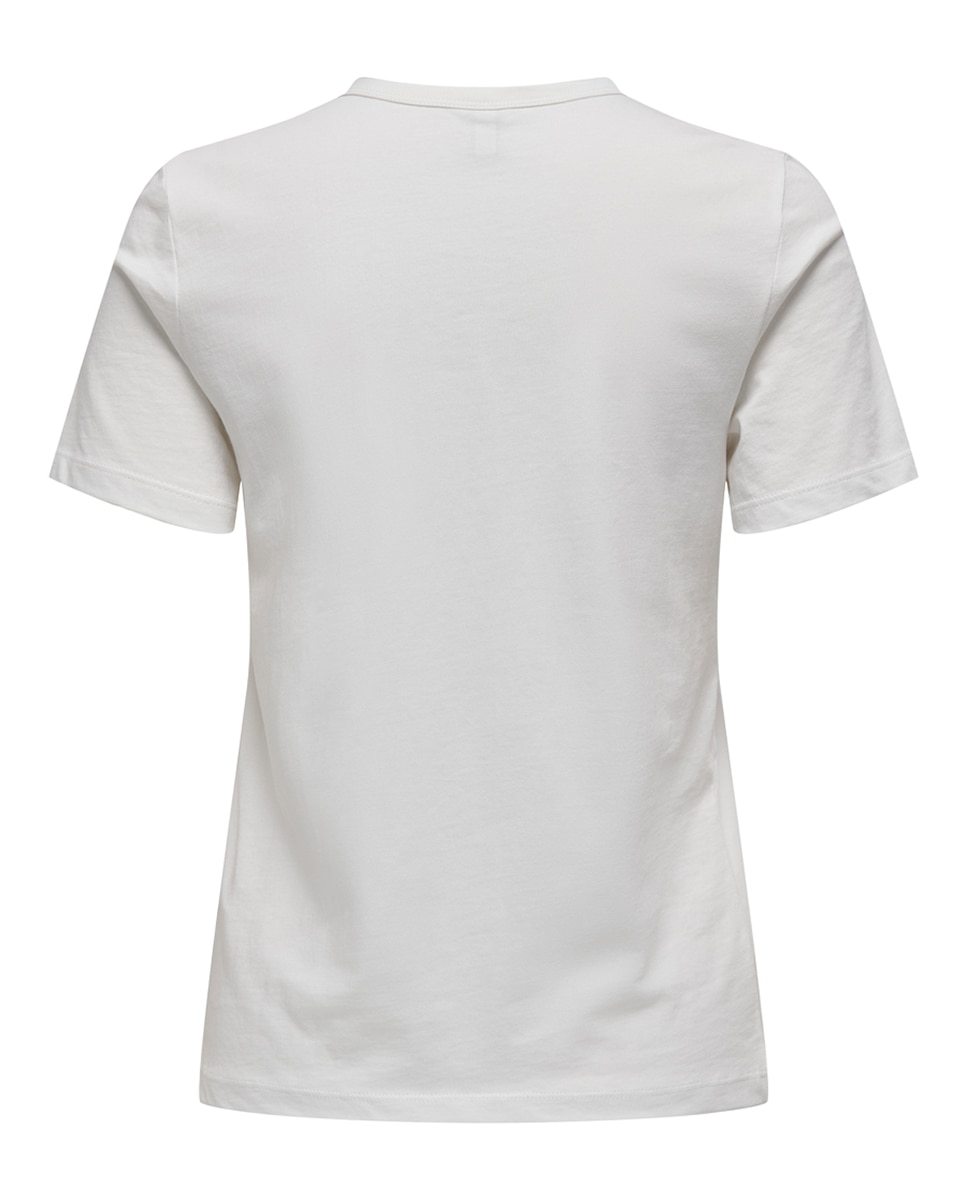 T-shirt de manga curta com estampado Branco-gelo-6