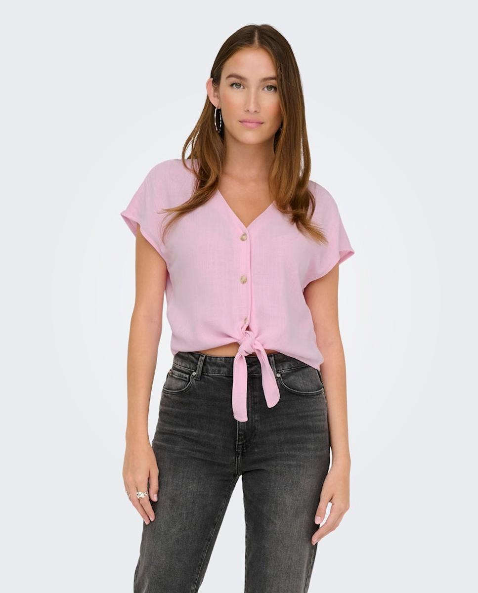Imagem 0 de Blusa de Linho com Nó