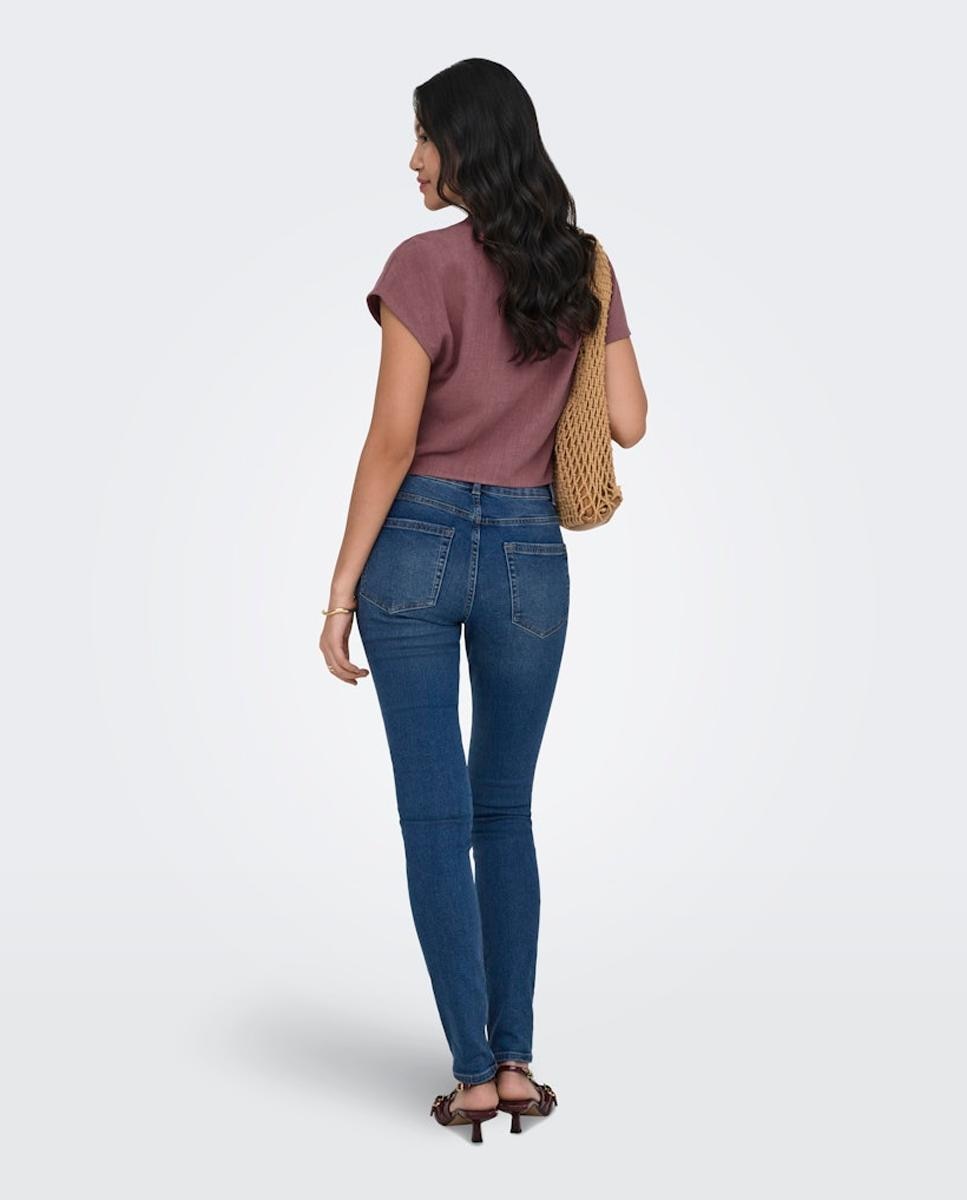 Blusa de Linho com Nó Rosa-3