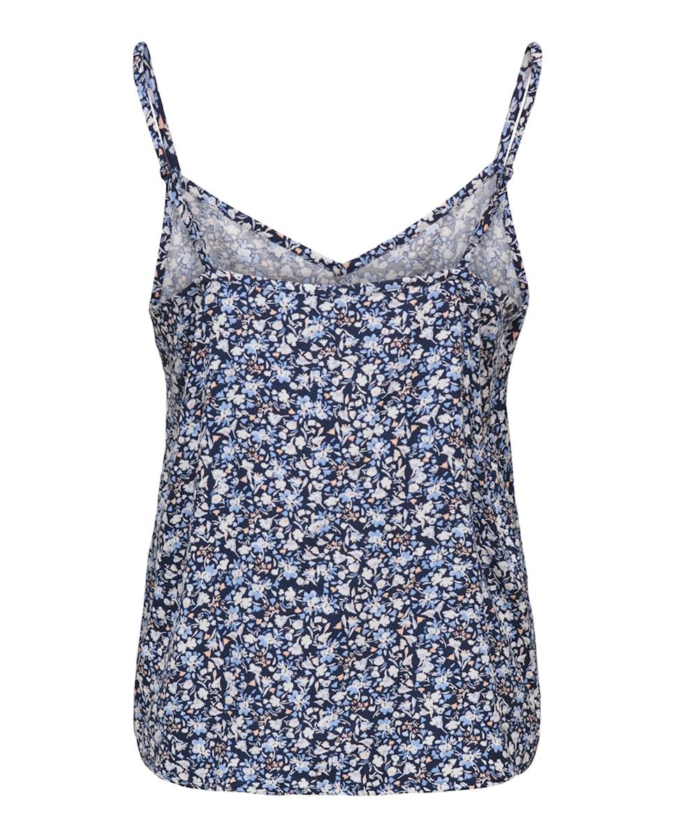 Top de mujer sin mangas con escote en pico - Only - Azul marino Azul marino-6