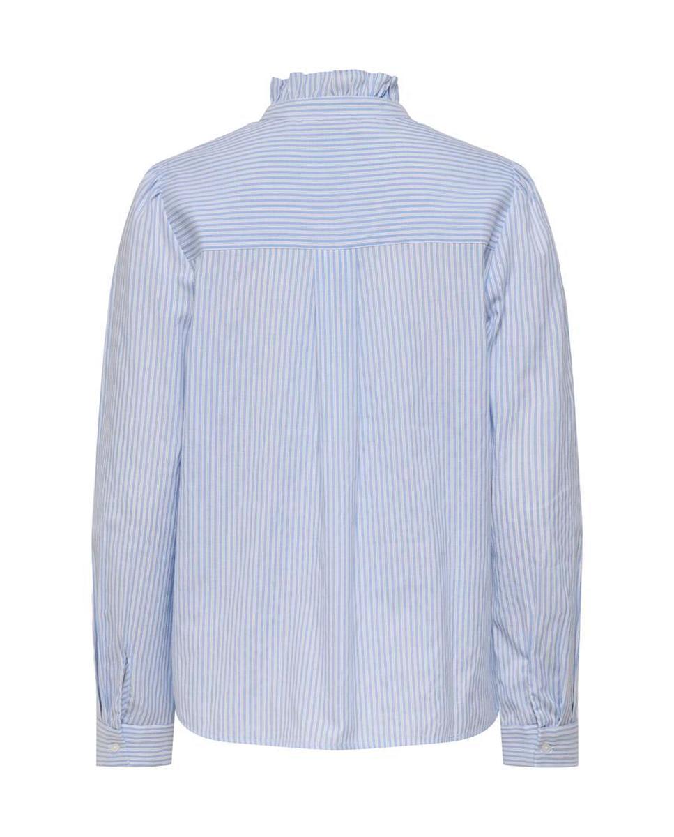 Camisa de mujer de manga larga con cuello mao - Only - Azul claro Azul claro-7