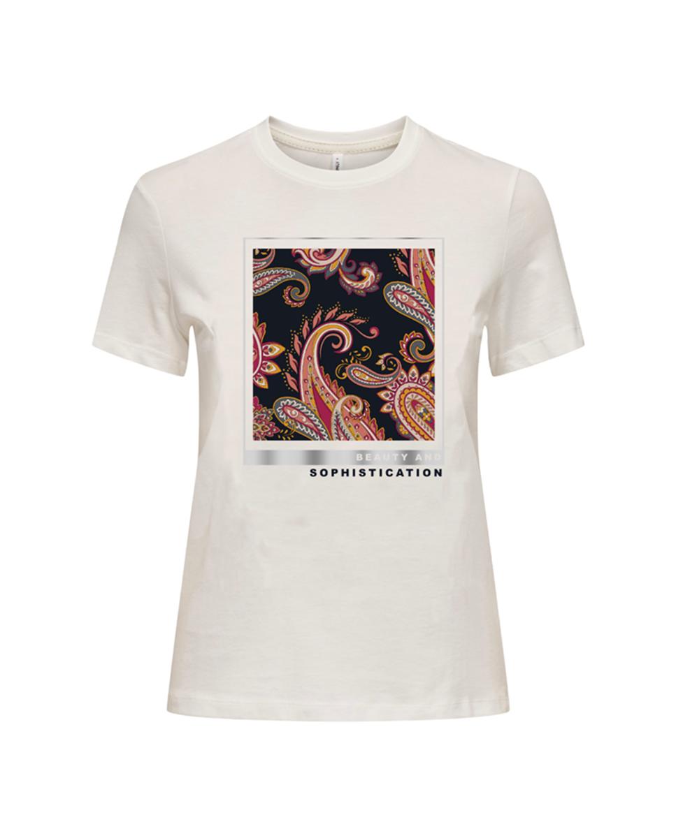 Imagen 1 de Camiseta 100% algodón de mujer de manga corta Blanco