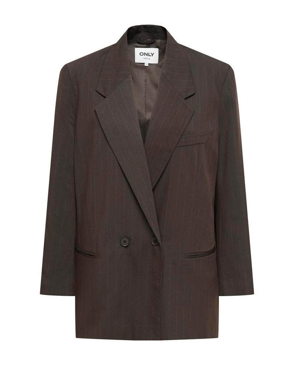 Blazer de mujer con solapa y cierre de botones - Only - Marrón Marrón-6