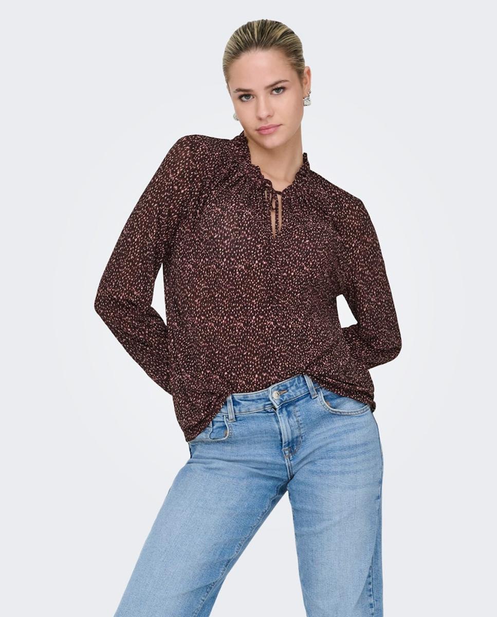 Imagem 0 de Blusa Estampada com Manga Comprida
