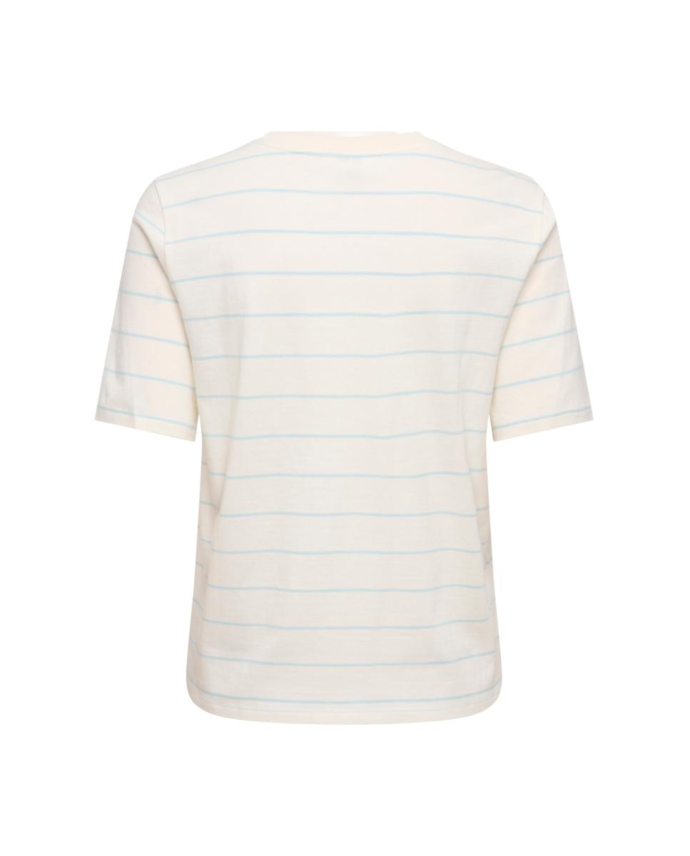Camisola Comprida sem Mangas e com Decote Redondo Branco-2