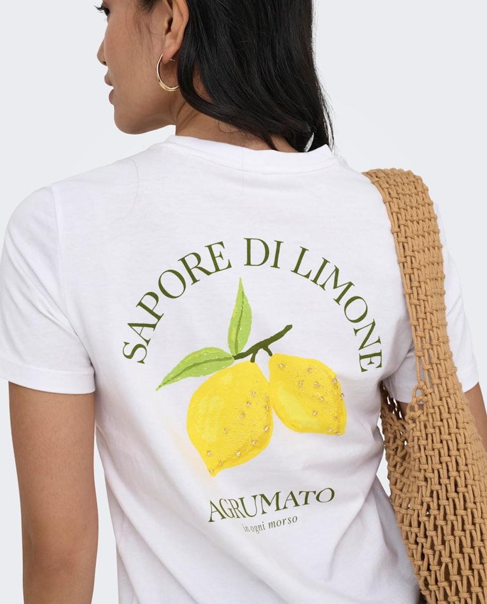Imagem 0 de T-shirt Comprida com Manga Curta e Decote Redondo