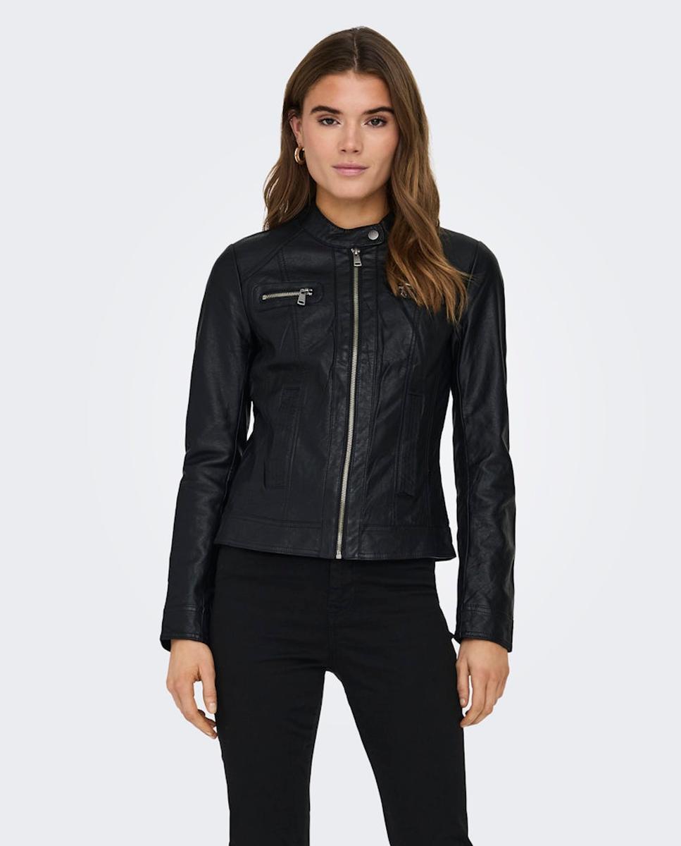 Imagem 0 de Blusão biker de mulher em polipele