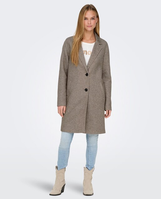 Imagen 0 de Abrigo de mujer largo con botones frontales