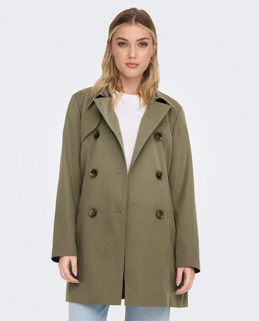 Imagem 0 de Gabardine com botões duplos e cinto