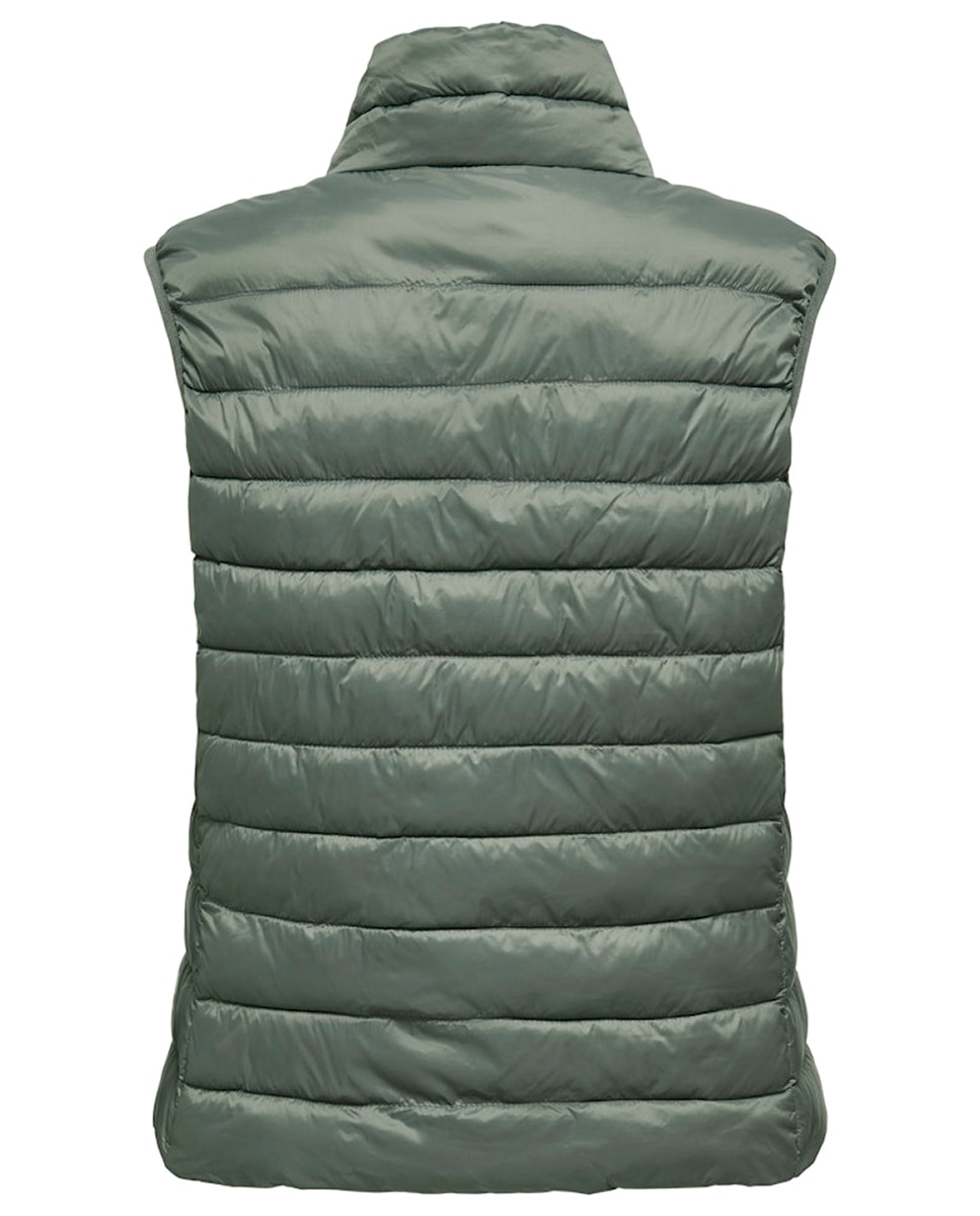 Chaqueta de mujer acolchada ligera - Only - Gris Gris-7