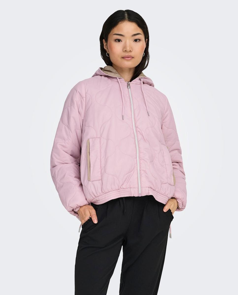 Only - Abrigo de mujer acolchado y con capucha.