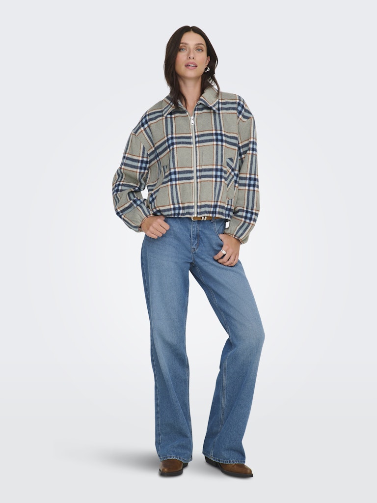 Bomber de mujer estampada - Only - Gris Gris-7