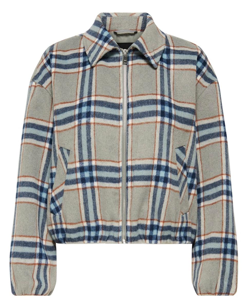Bomber de mujer estampada - Only - Gris Gris-5
