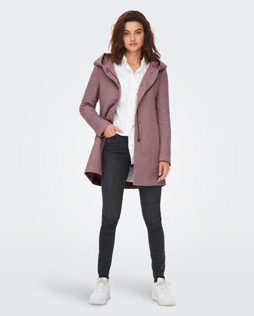 Imagem 0 de Sobretudo com Capuz e Fecho de Correr