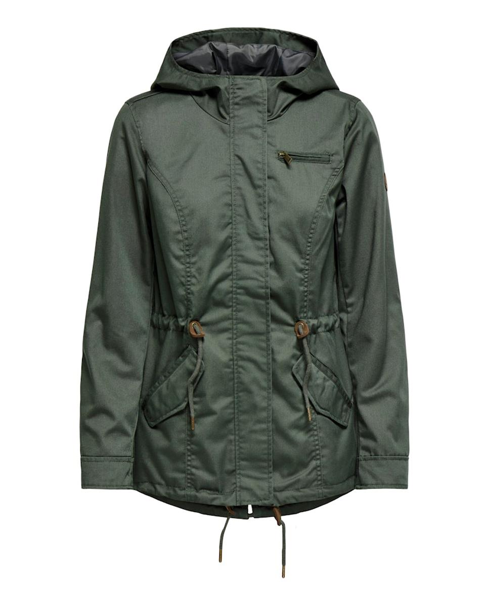 Parka Ajustável com Capuz Verde-escuro-3