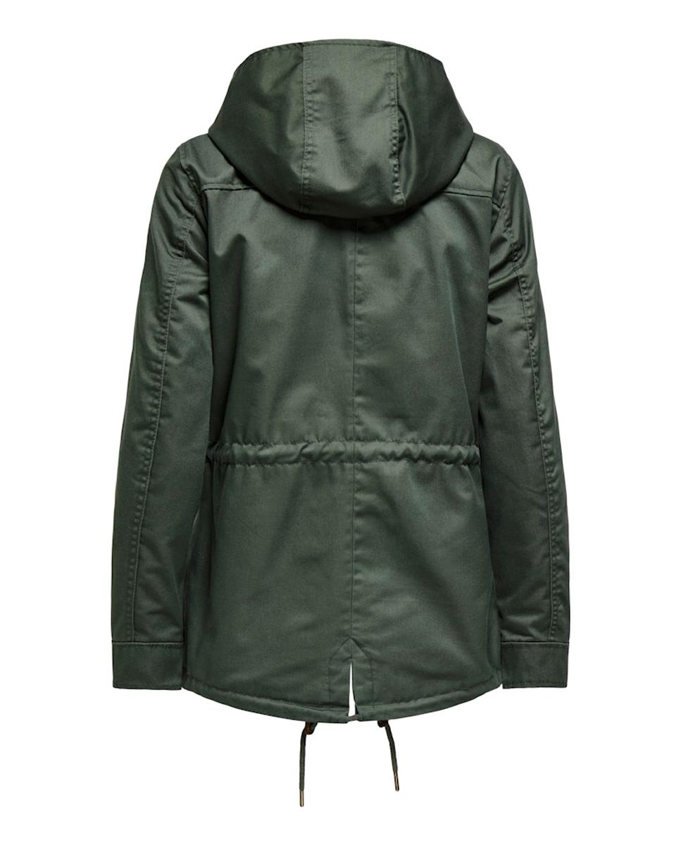 Parka Ajustável com Capuz Verde-escuro-4