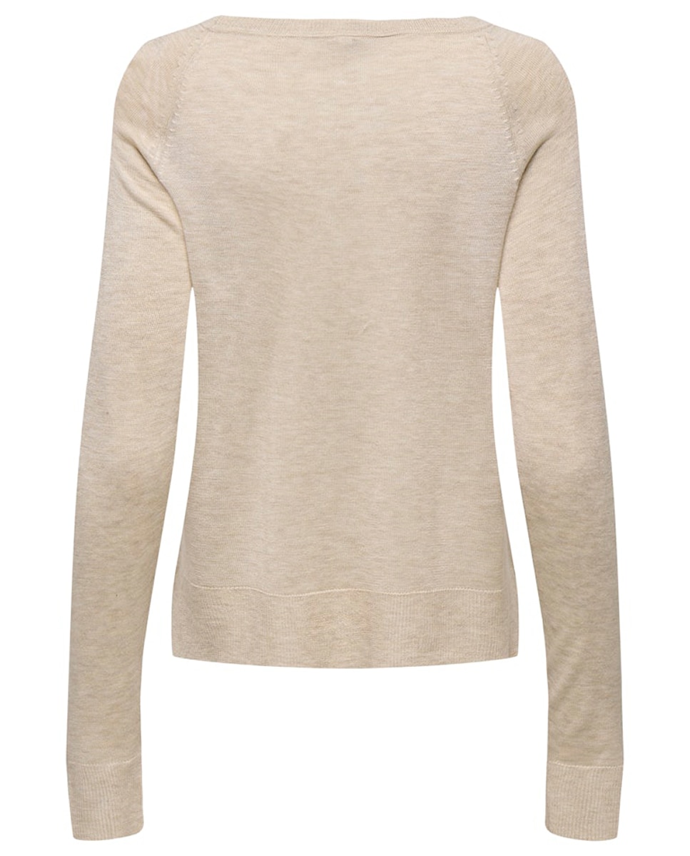 Jersey de punto de mujer de manga larga - Only - Blanco Blanco-7