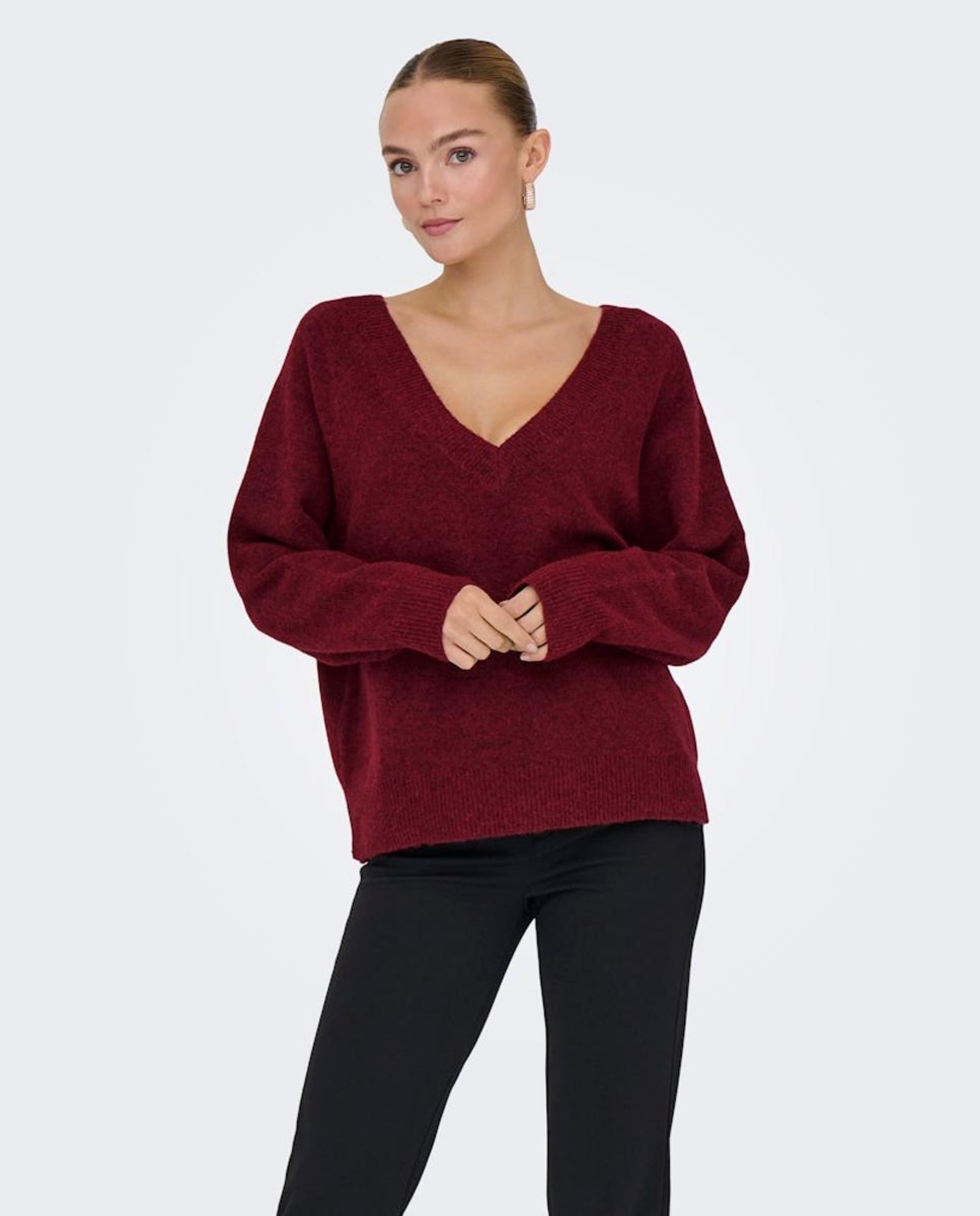 Only - Jersey de punto reversible de mujer.