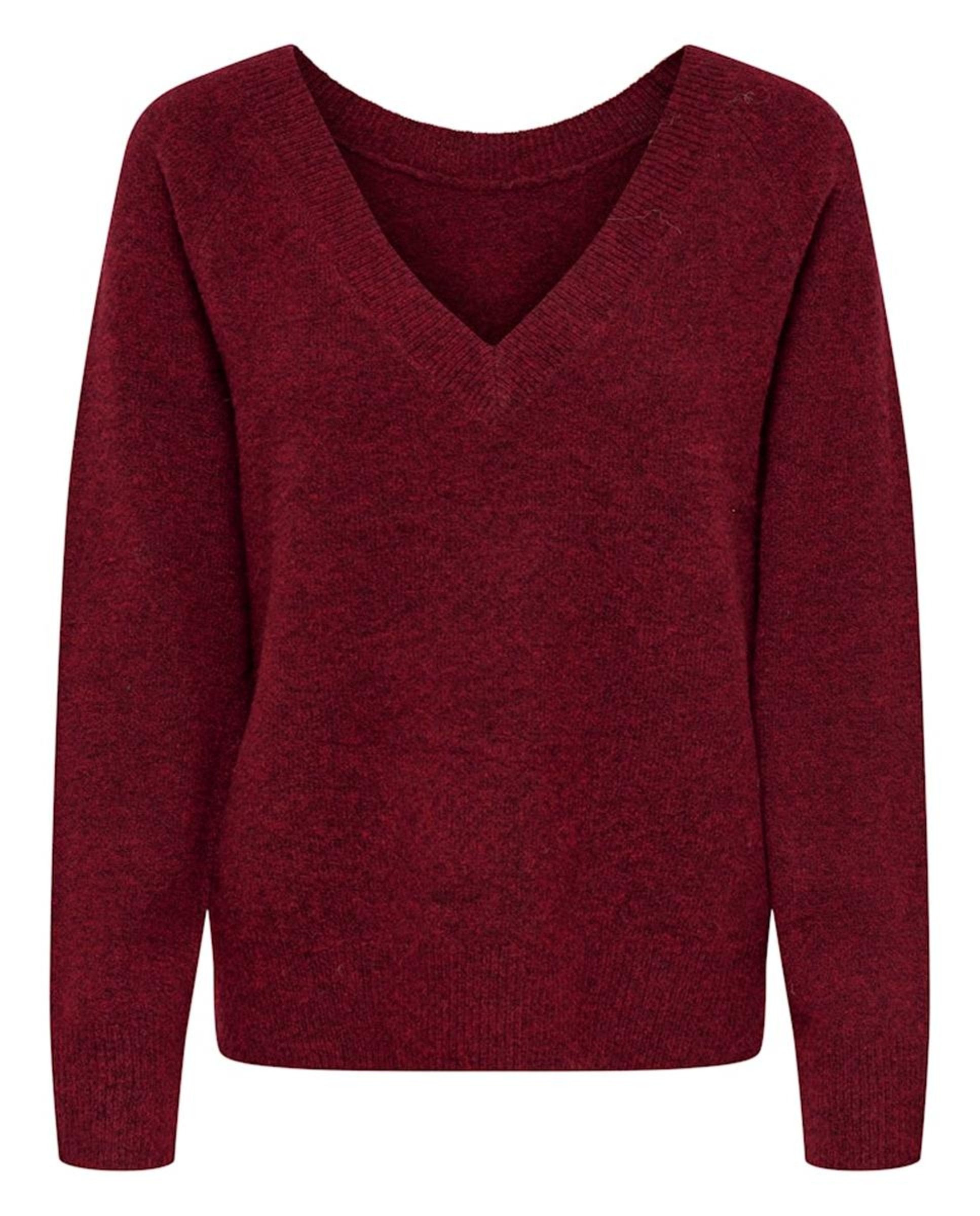Camisola de Malha Reversível Vermelho/Grená-6