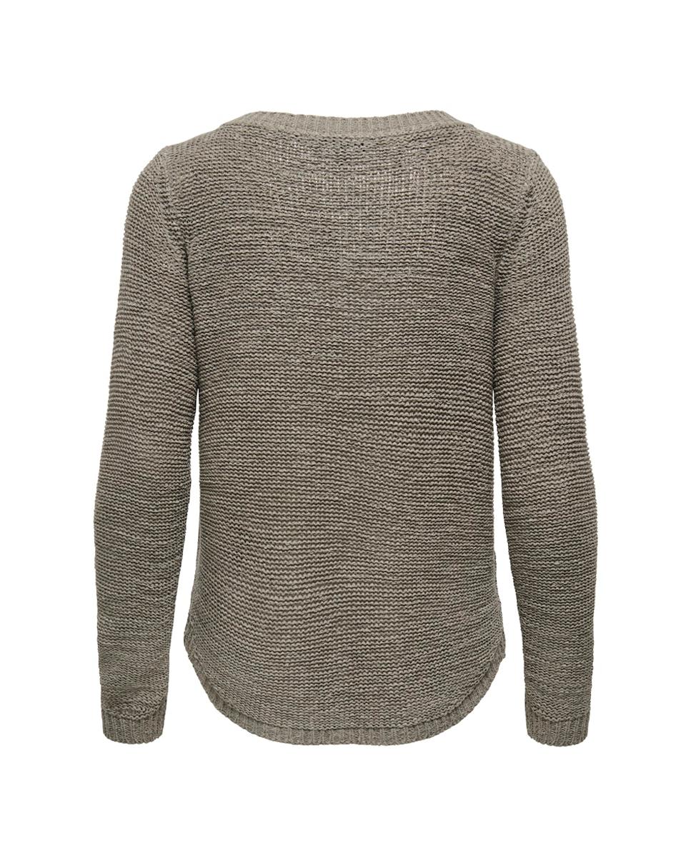 Jersey de mujer de manga larga y cuello redondo - Only - Verde oscuro Verde oscuro-4