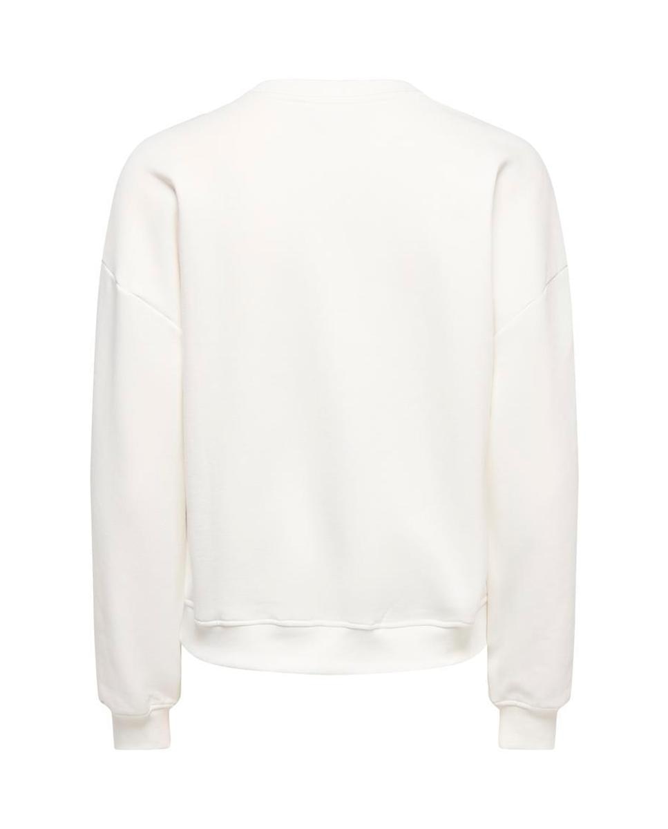 Sudadera de mujer con cuello redondo y manga larga - Only - Blanco Blanco-7