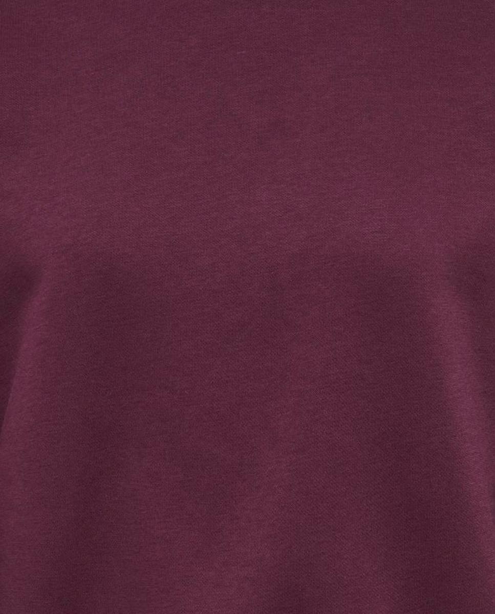 Sudadera de mujer con cuello redondo y manga larga - Only - Burdeos Burdeos-4