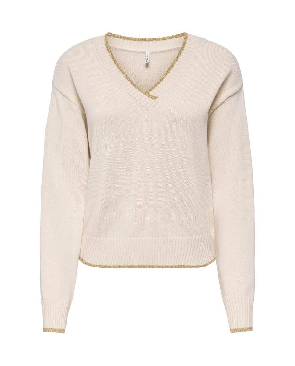 Jersey de mujer - Only - Crema Crema-6