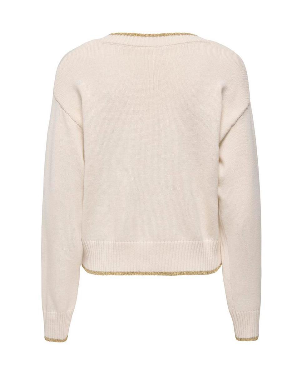 Jersey de mujer - Only - Crema Crema-7