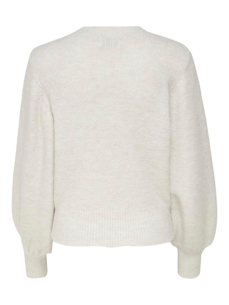 Jersey de mujer de manga larga con detalle en el cuello - Only - Beige Beige-6