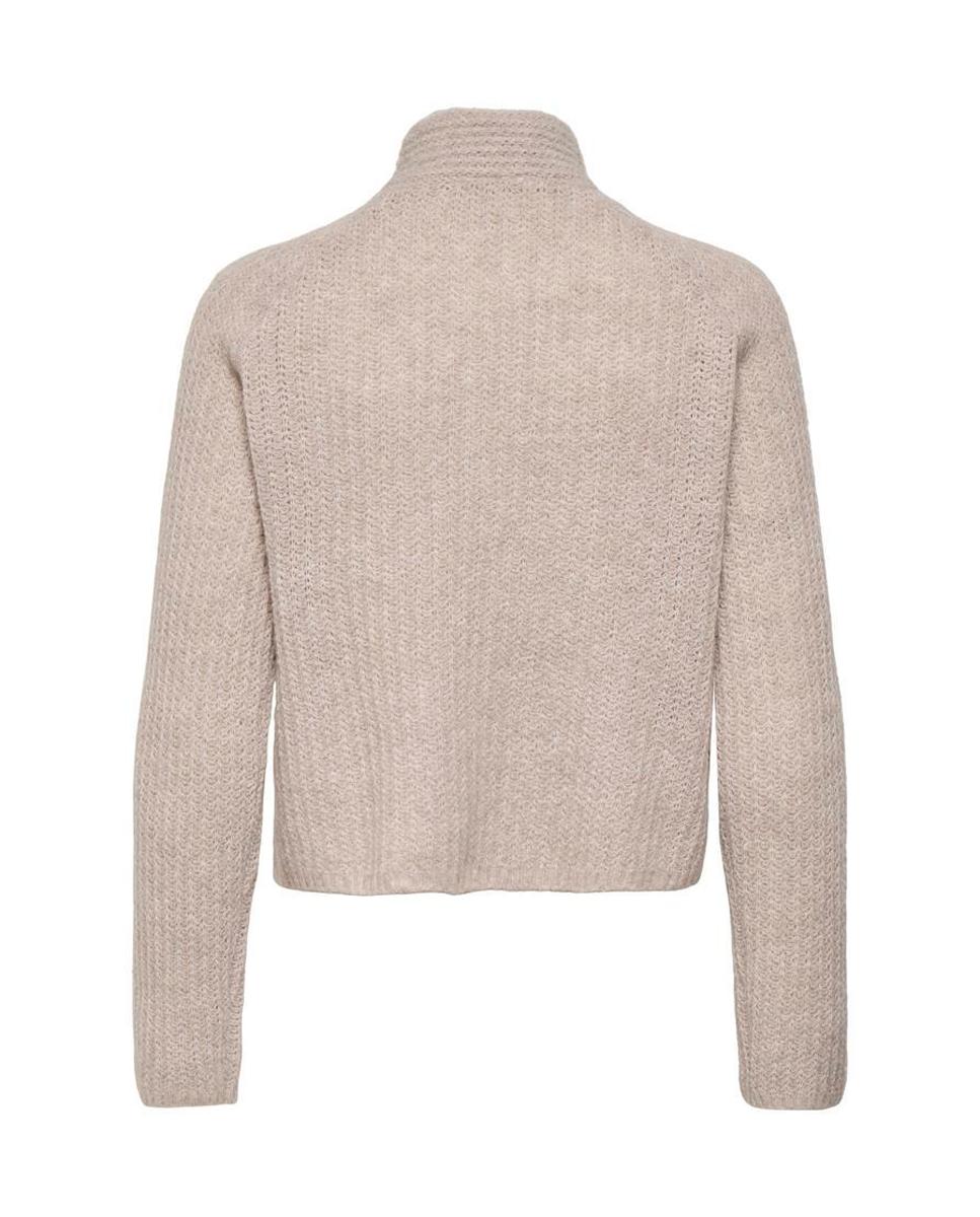 Jersey de mujer con cuello alto y lazo - Only - Beige Beige-7