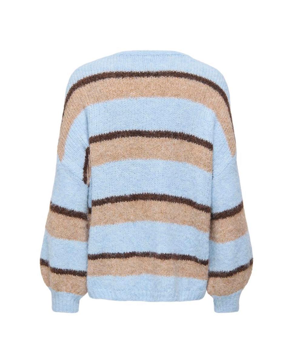 Cárdigan abierto de mujer con escote pico - Only - Azul Azul-7