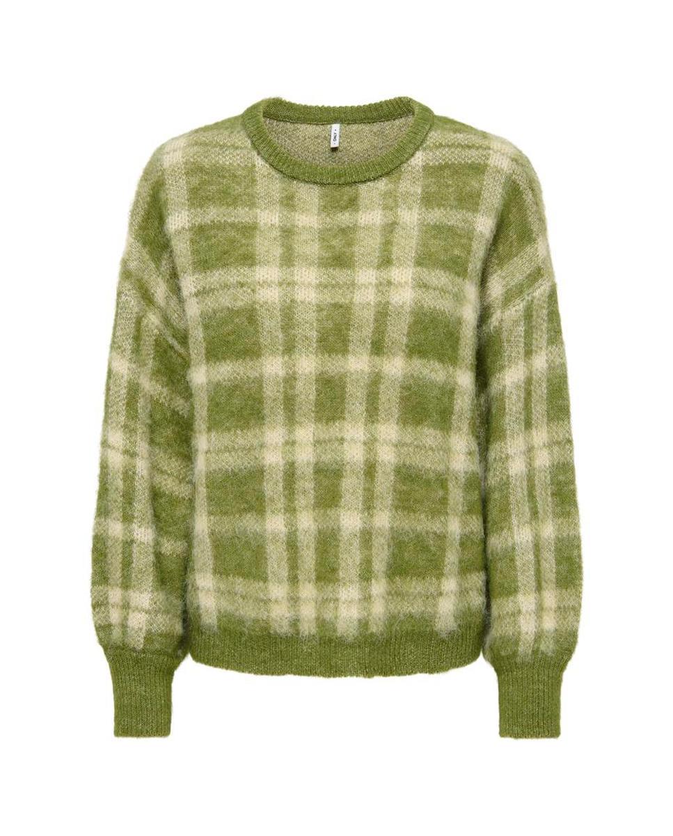 Jersey de mujer estampado de manga larga - Only - Verde Verde-6