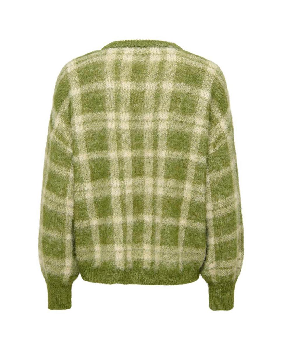 Jersey de mujer estampado de manga larga - Only - Verde Verde-7