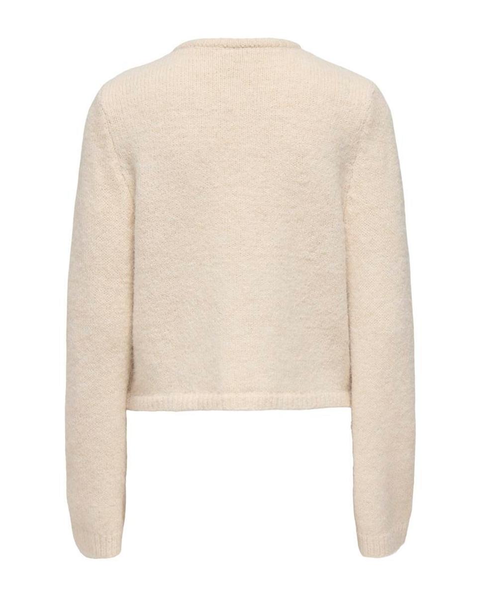 Imagen 7 de Cárdigan de mujer con cuello redondo y cierre de botones - Only - Beige Beige