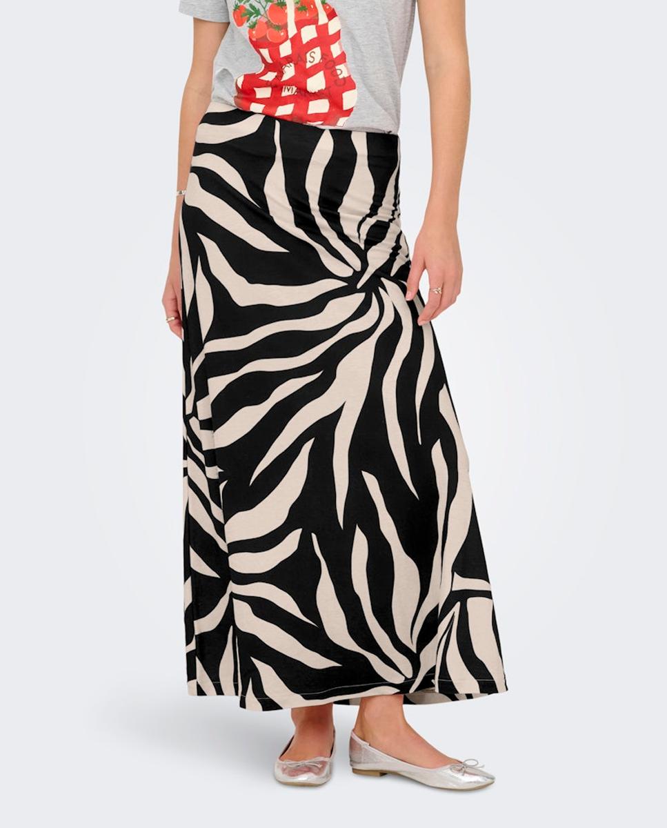 Only - Falda larga de mujer estampada.